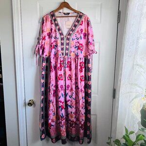NWT BloomChic  Boho Pink Floral Dress Plus Size 18/20